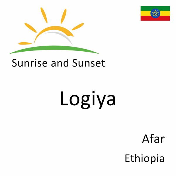 Sunrise and sunset times for Logiya, Afar, Ethiopia
