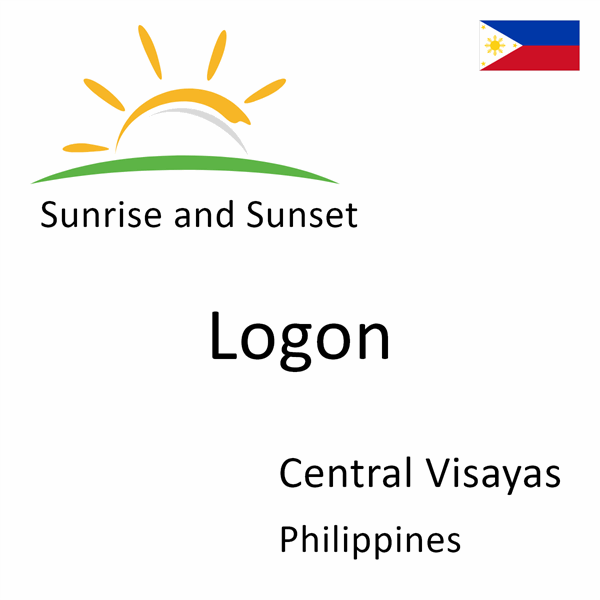 Sunrise and sunset times for Logon, Central Visayas, Philippines