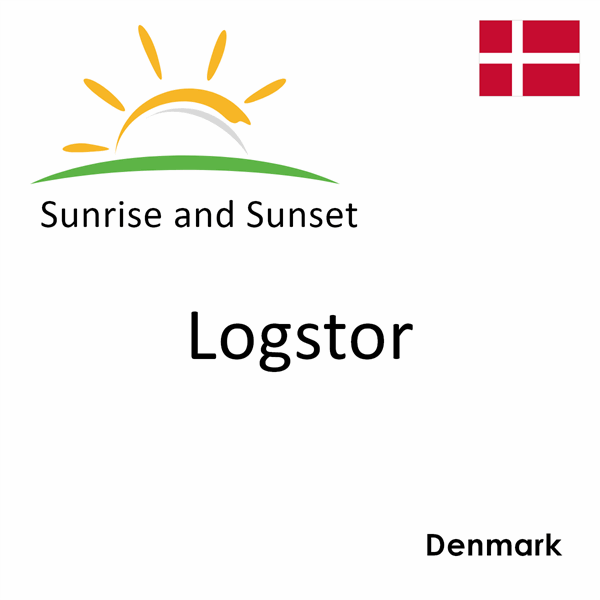 Sunrise and sunset times for Logstor, Denmark