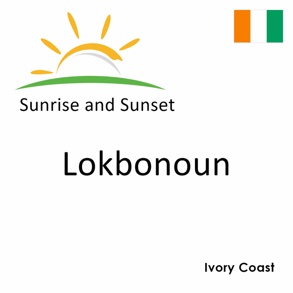 Sunrise and sunset times for Lokbonoun, Ivory Coast