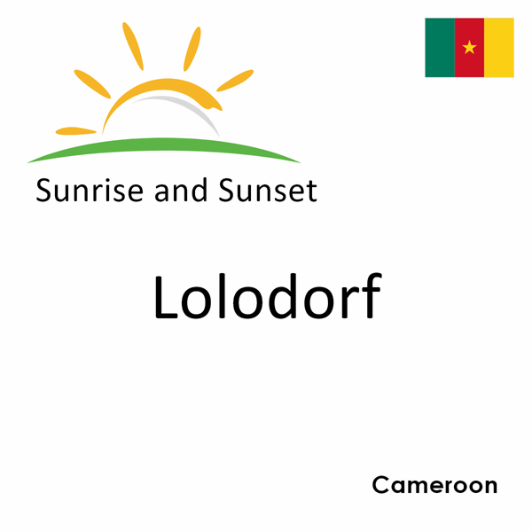 Sunrise and sunset times for Lolodorf, Cameroon