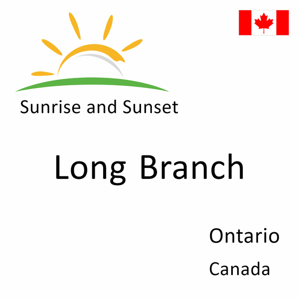 Sunrise and sunset times for Long Branch, Ontario, Canada