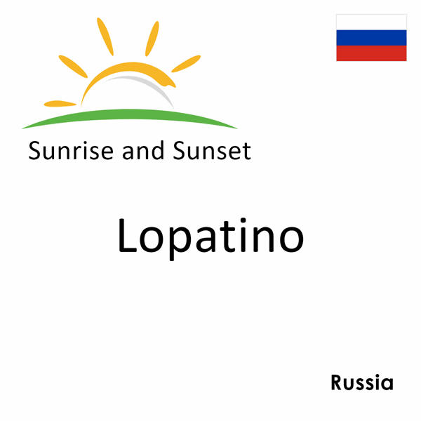 Sunrise and sunset times for Lopatino, Russia