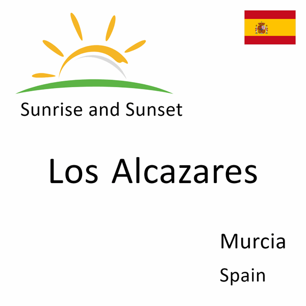 Sunrise and sunset times for Los Alcazares, Murcia, Spain