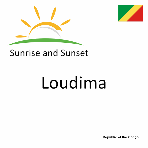 Sunrise and sunset times for Loudima, Republic of the Congo