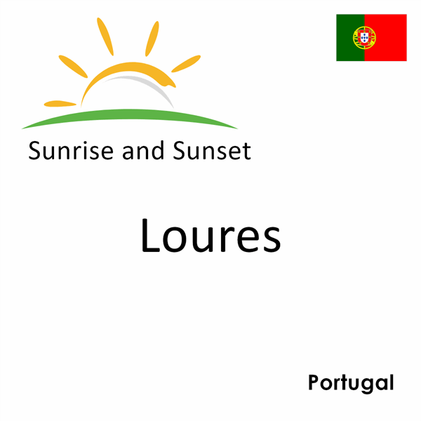 Sunrise and sunset times for Loures, Portugal