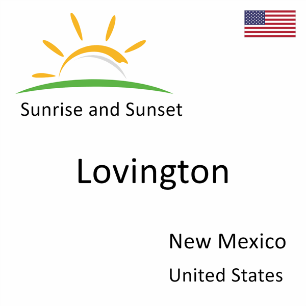 Sunrise and sunset times for Lovington, New Mexico, United States