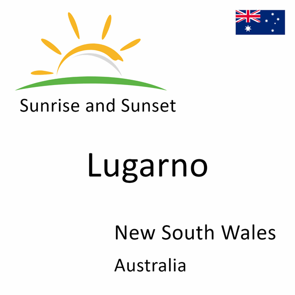 Sunrise and sunset times for Lugarno, New South Wales, Australia