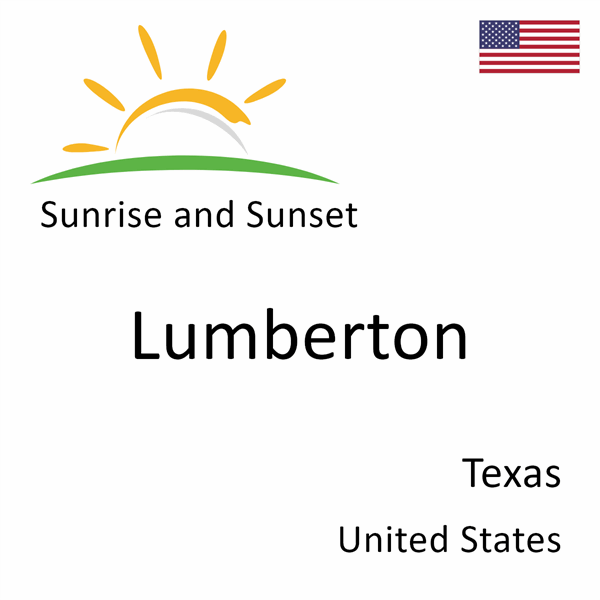 Sunrise and sunset times for Lumberton, Texas, United States