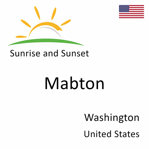 Sunrise and sunset times for Mabton, Washington, United States