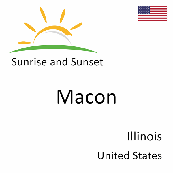 Sunrise and sunset times for Macon, Illinois, United States