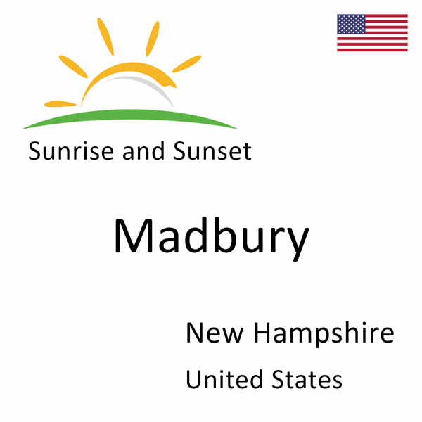 Sunrise and sunset times for Madbury, New Hampshire, United States