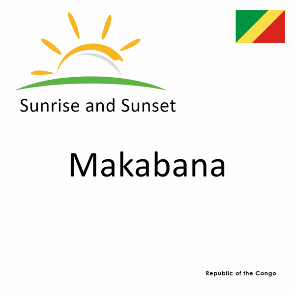 Sunrise and sunset times for Makabana, Republic of the Congo