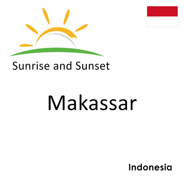Sunrise and sunset times for Makassar, Indonesia