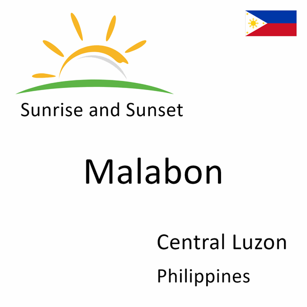 Sunrise and sunset times for Malabon, Central Luzon, Philippines