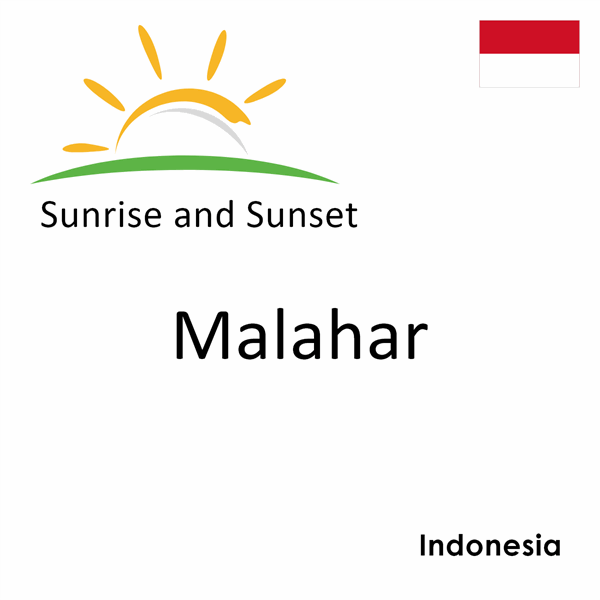 Sunrise and sunset times for Malahar, Indonesia