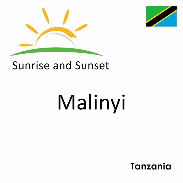 Sunrise and sunset times for Malinyi, Tanzania