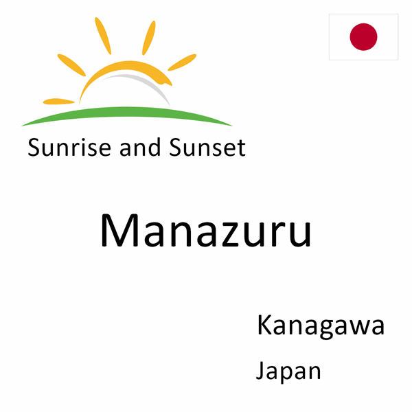 Sunrise and sunset times for Manazuru, Kanagawa, Japan