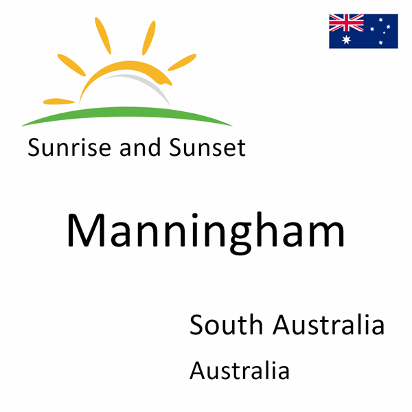 Sunrise and sunset times for Manningham, South Australia, Australia