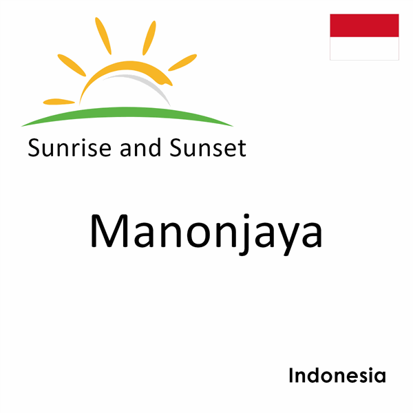 Sunrise and sunset times for Manonjaya, Indonesia