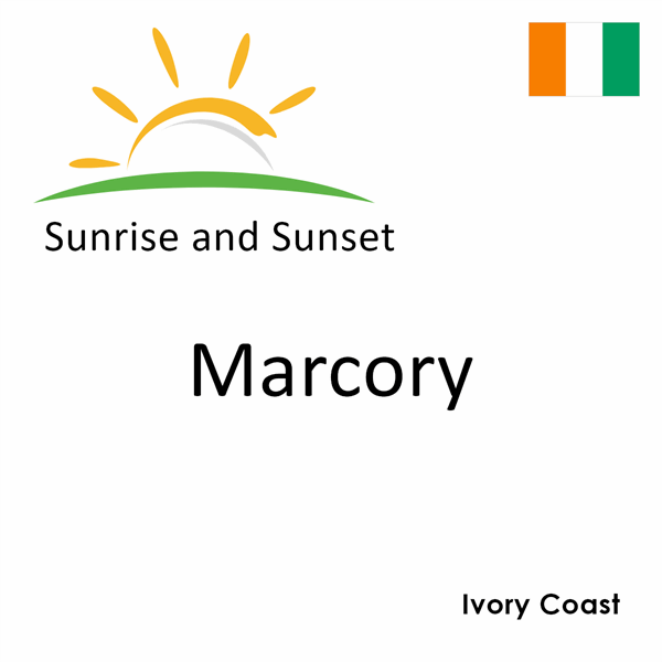 Sunrise and sunset times for Marcory, Ivory Coast