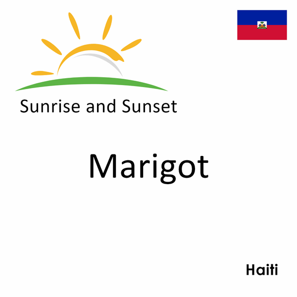 Sunrise and sunset times for Marigot, Haiti