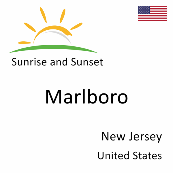 Sunrise and sunset times for Marlboro, New Jersey, United States