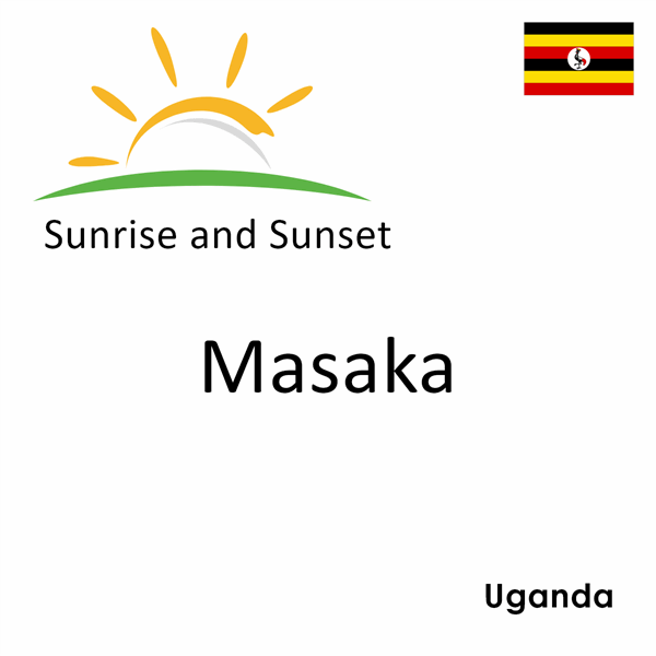 Sunrise and sunset times for Masaka, Uganda
