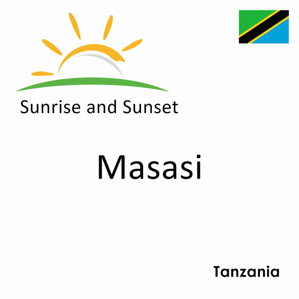 Sunrise and sunset times for Masasi, Tanzania