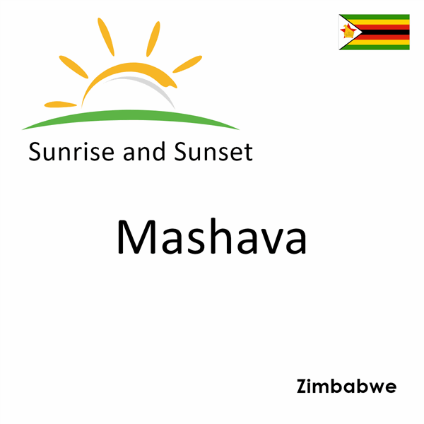 Sunrise and sunset times for Mashava, Zimbabwe