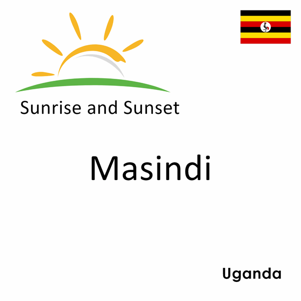 Sunrise and sunset times for Masindi, Uganda