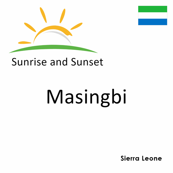 Sunrise and sunset times for Masingbi, Sierra Leone
