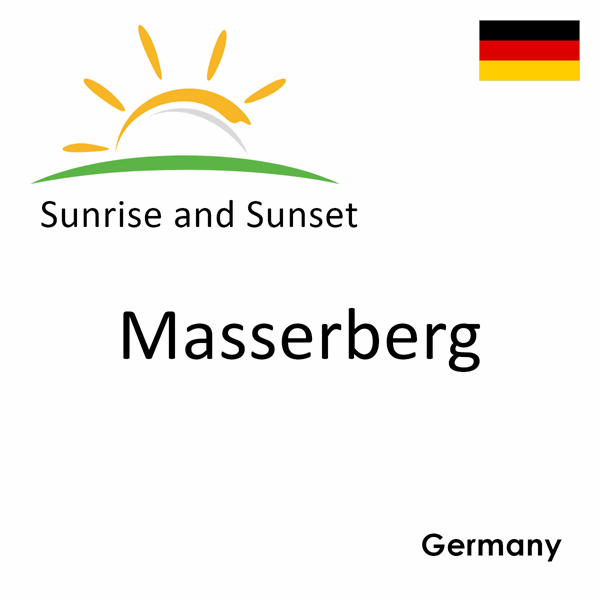 Sunrise and sunset times for Masserberg, Germany