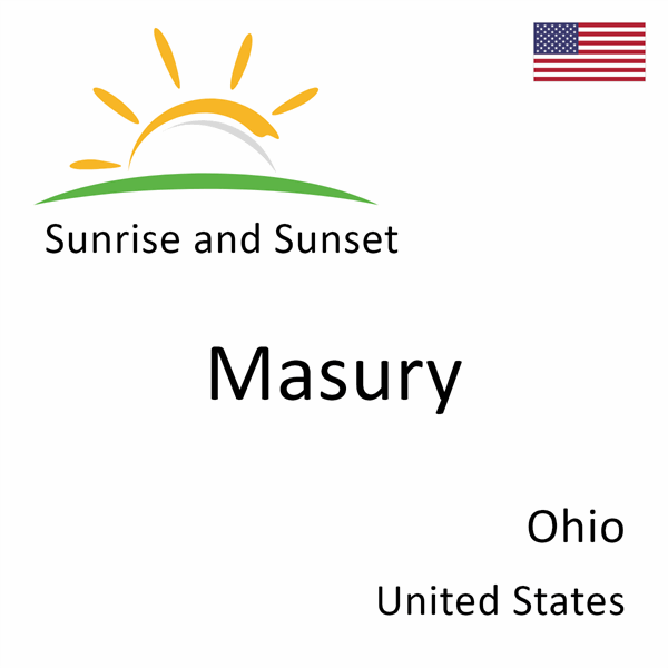 Sunrise and sunset times for Masury, Ohio, United States