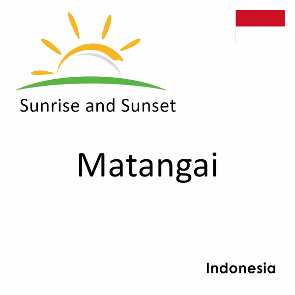 Sunrise and sunset times for Matangai, Indonesia