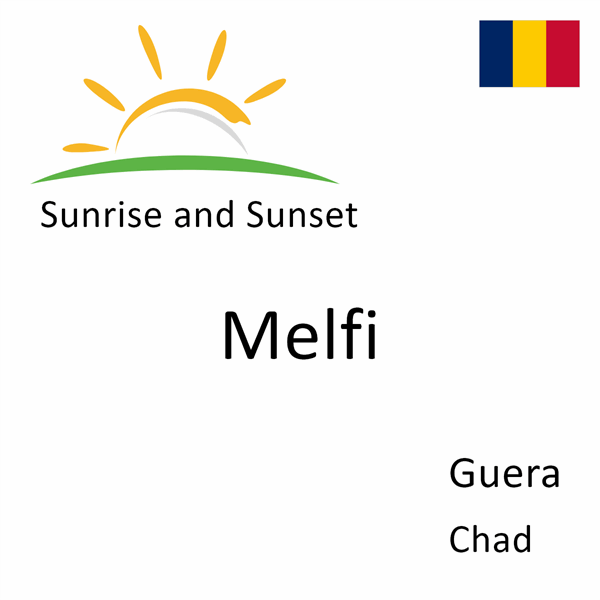 Sunrise and sunset times for Melfi, Guera, Chad