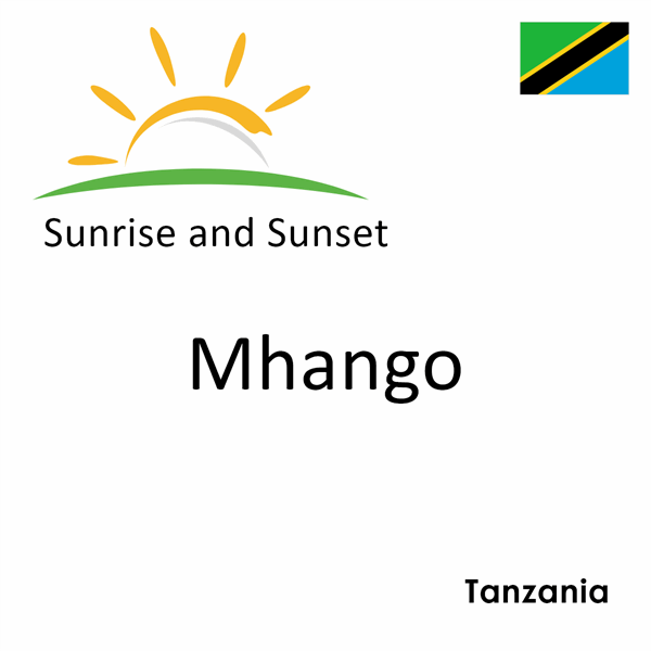 Sunrise and sunset times for Mhango, Tanzania