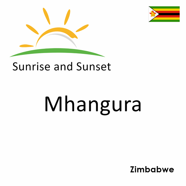 Sunrise and sunset times for Mhangura, Zimbabwe
