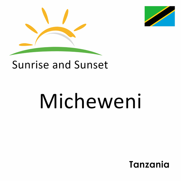 Sunrise and sunset times for Micheweni, Tanzania