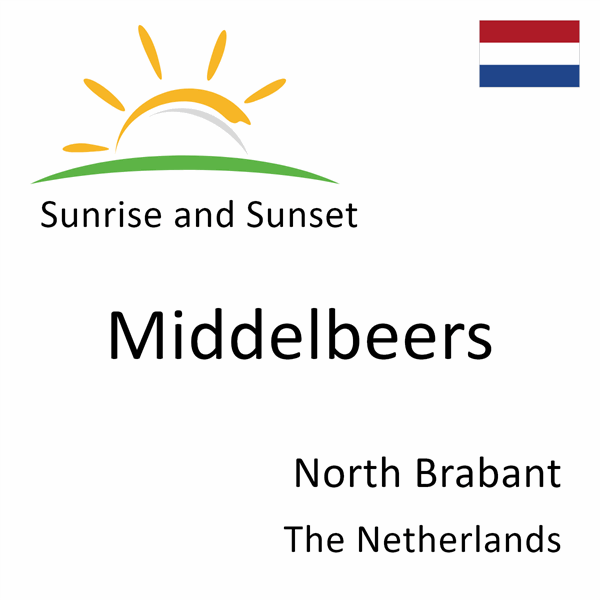 Sunrise and sunset times for Middelbeers, North Brabant, The Netherlands