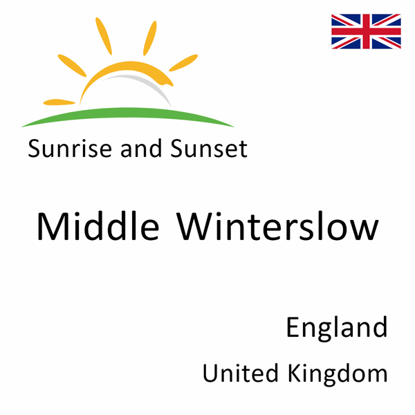 Sunrise and sunset times for Middle Winterslow, England, United Kingdom