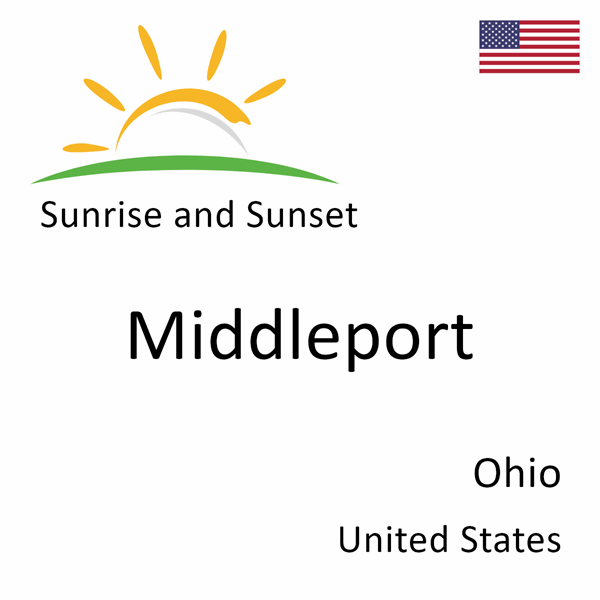 Sunrise and sunset times for Middleport, Ohio, United States