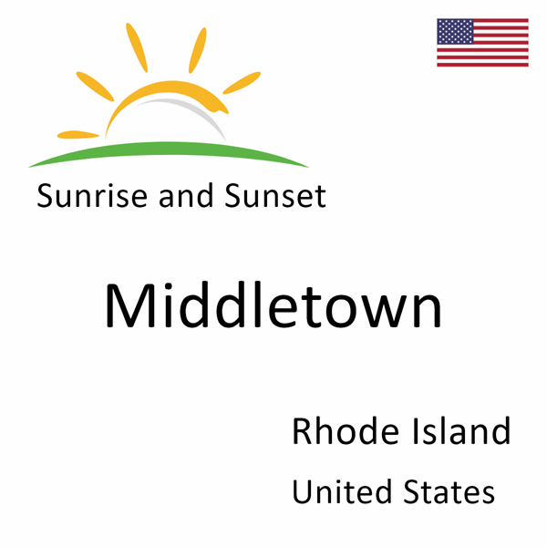 Sunrise and sunset times for Middletown, Rhode Island, United States