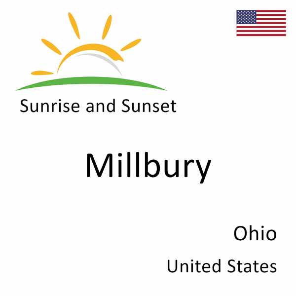 Sunrise and sunset times for Millbury, Ohio, United States