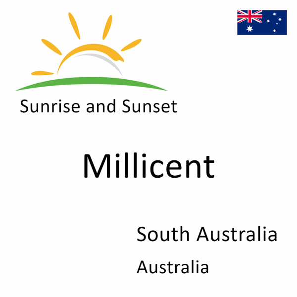 Sunrise and sunset times for Millicent, South Australia, Australia