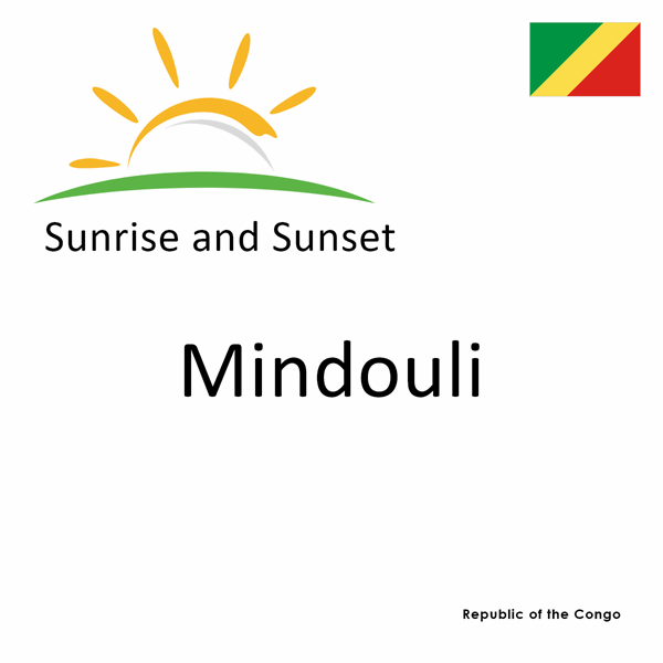 Sunrise and sunset times for Mindouli, Republic of the Congo