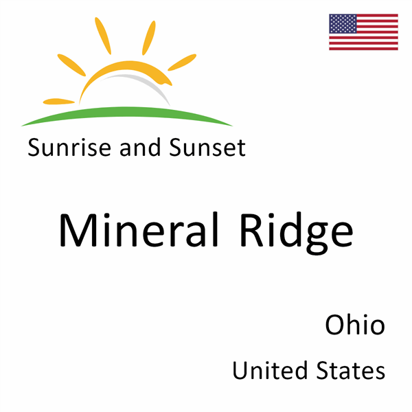 Sunrise and sunset times for Mineral Ridge, Ohio, United States