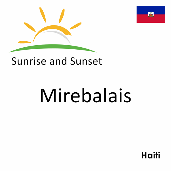 Sunrise and sunset times for Mirebalais, Haiti