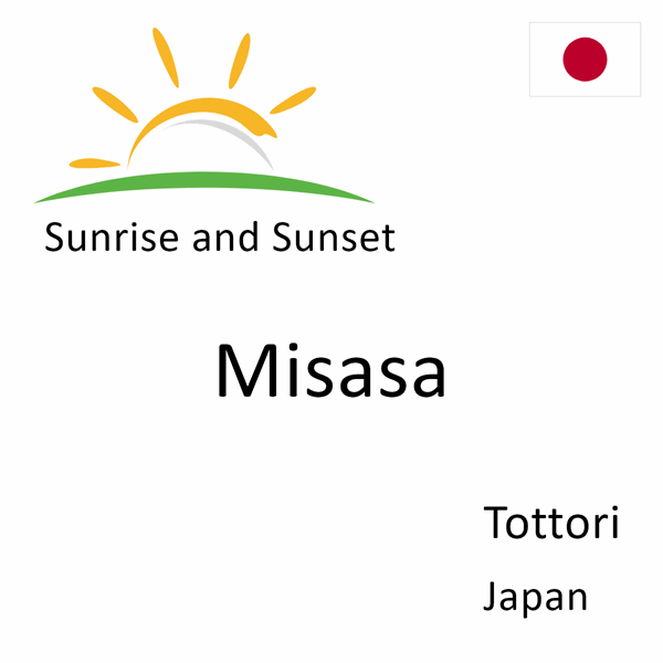 Sunrise and sunset times for Misasa, Tottori, Japan