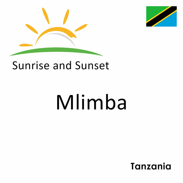 Sunrise and sunset times for Mlimba, Tanzania